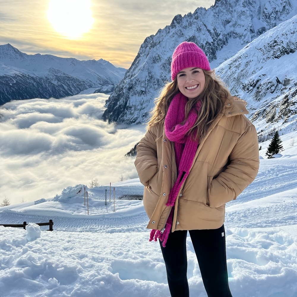 Abercrombie Tan Puffer Coat